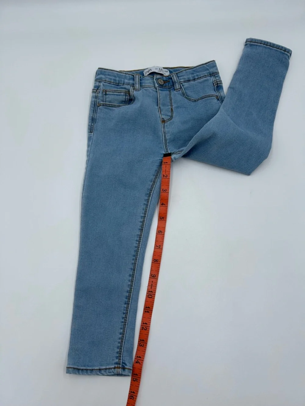 Zara Light Blue Stretch Kids Denim Jeans 3-4 years